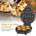 GentleBreeze Electric Cupcake Maker – Nonstick Compact Cupcake Machine for Quick and Easy Baking